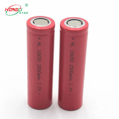 Красное 2500мАх 18650 3,7 цикла клетки 500 иона лития в/клетка батареи банка силы